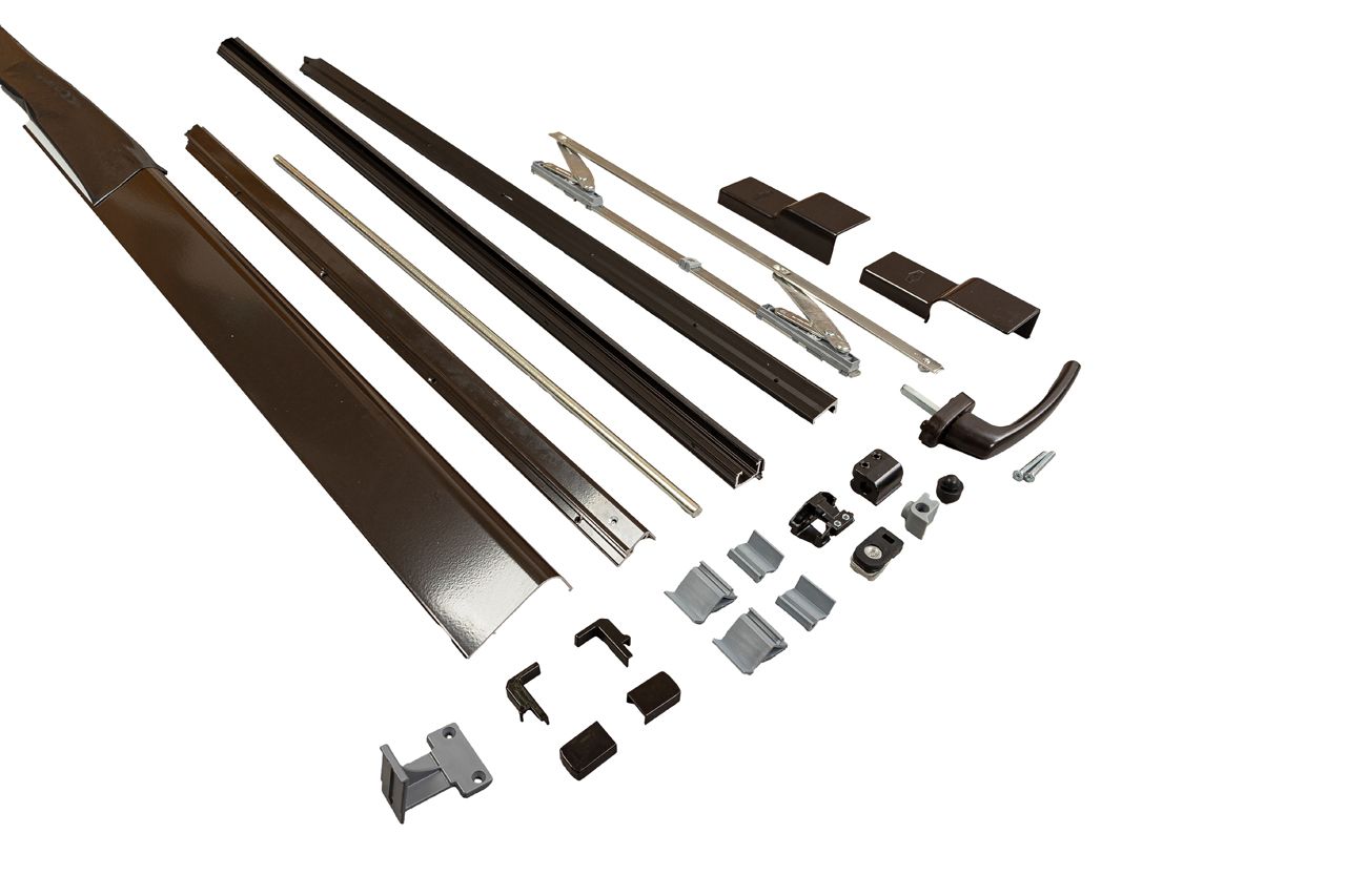 Комплект направляющих+ручка PTS-160 кг., 2000мм, коричневый - ШСФ600-900