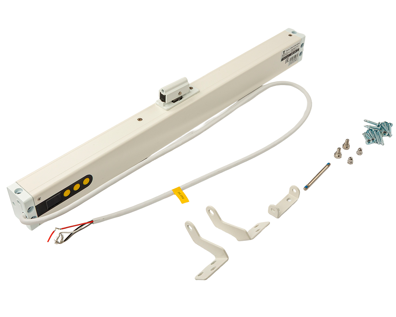 Электропривод цепной PRO Синхро с регулировкой выхода до 400мм, 24В, белый