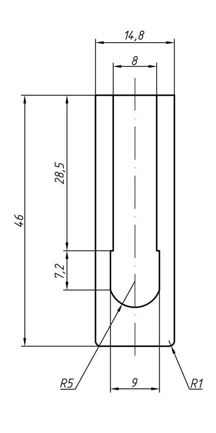 Накладка декоративная, ELEMENTIS для ввертных петель, диаметр 14 мм, алюминий, латунь полированная. Рис. 2